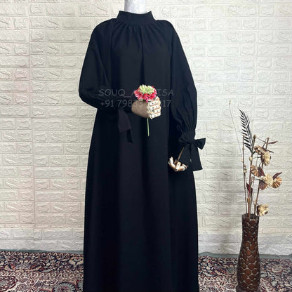 Ribbon Sleeves Abaya