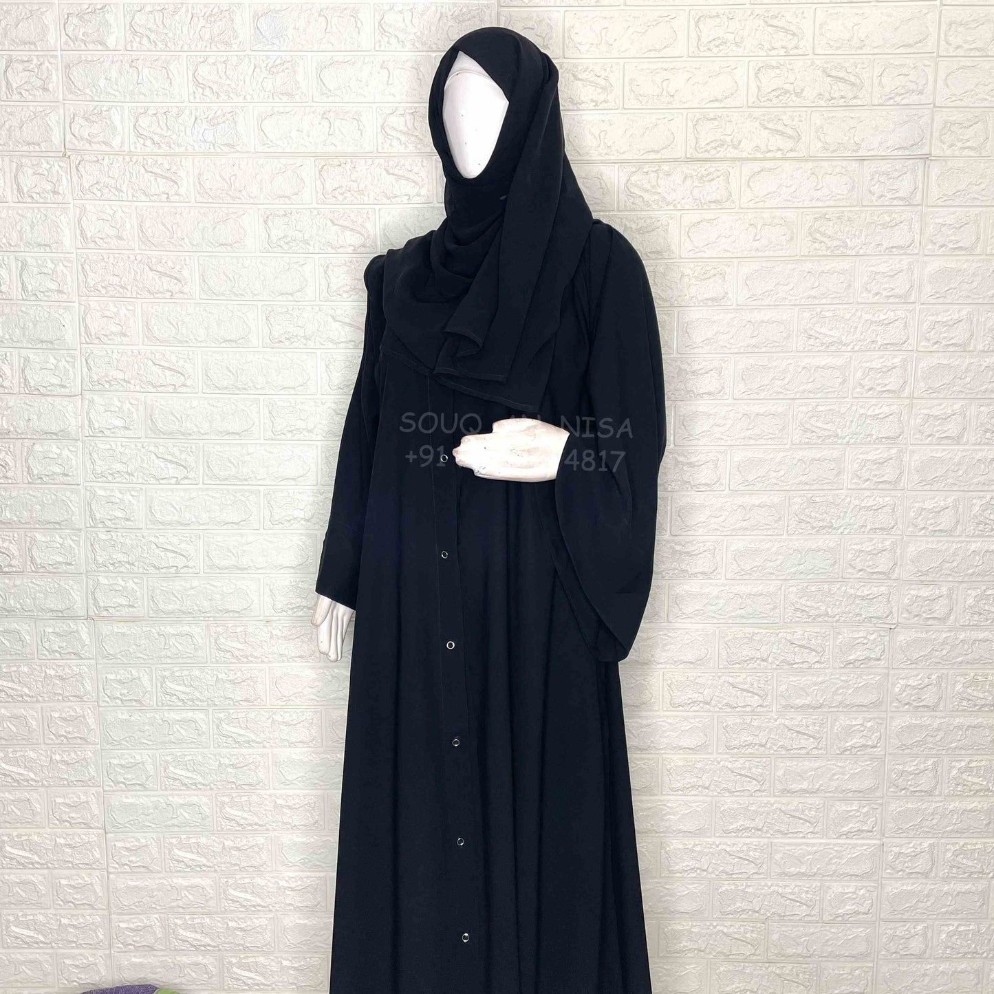 Front open basic abaya