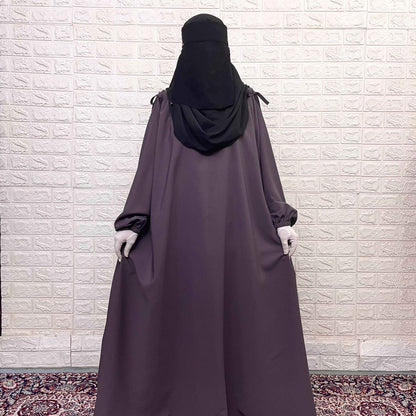 Lavender IQRA String Abaya