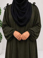 Olive IQRA String Abaya