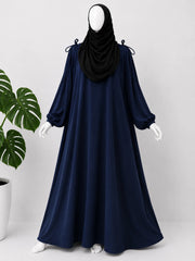 Navy Blue IQRA String Abaya