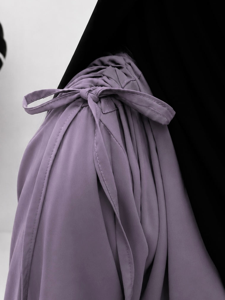 Lavender IQRA String Abaya