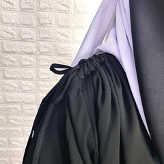 Black IQRA String Abaya