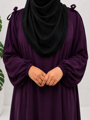 Plum Iqra String Abaya