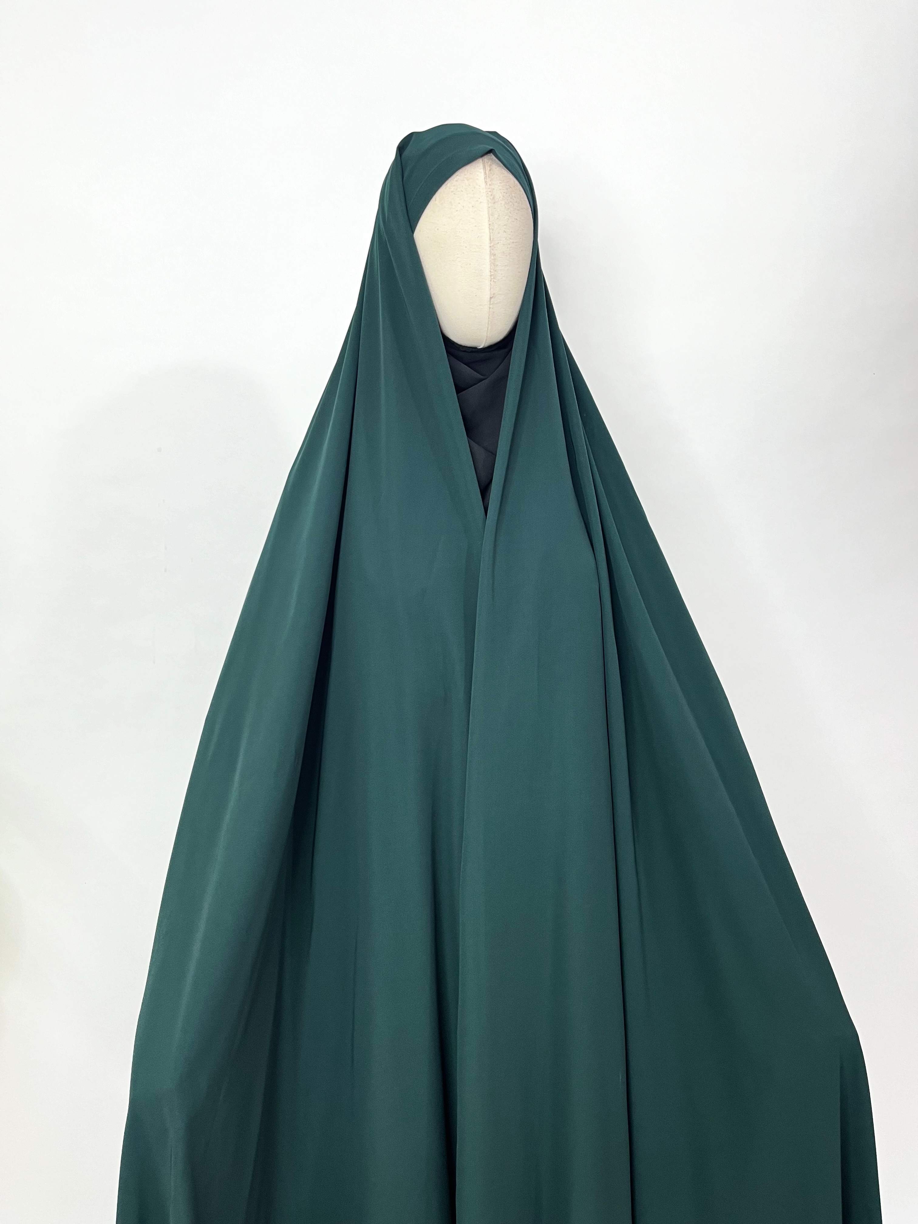 Hunter Green Irani Chadar Without Sleeves