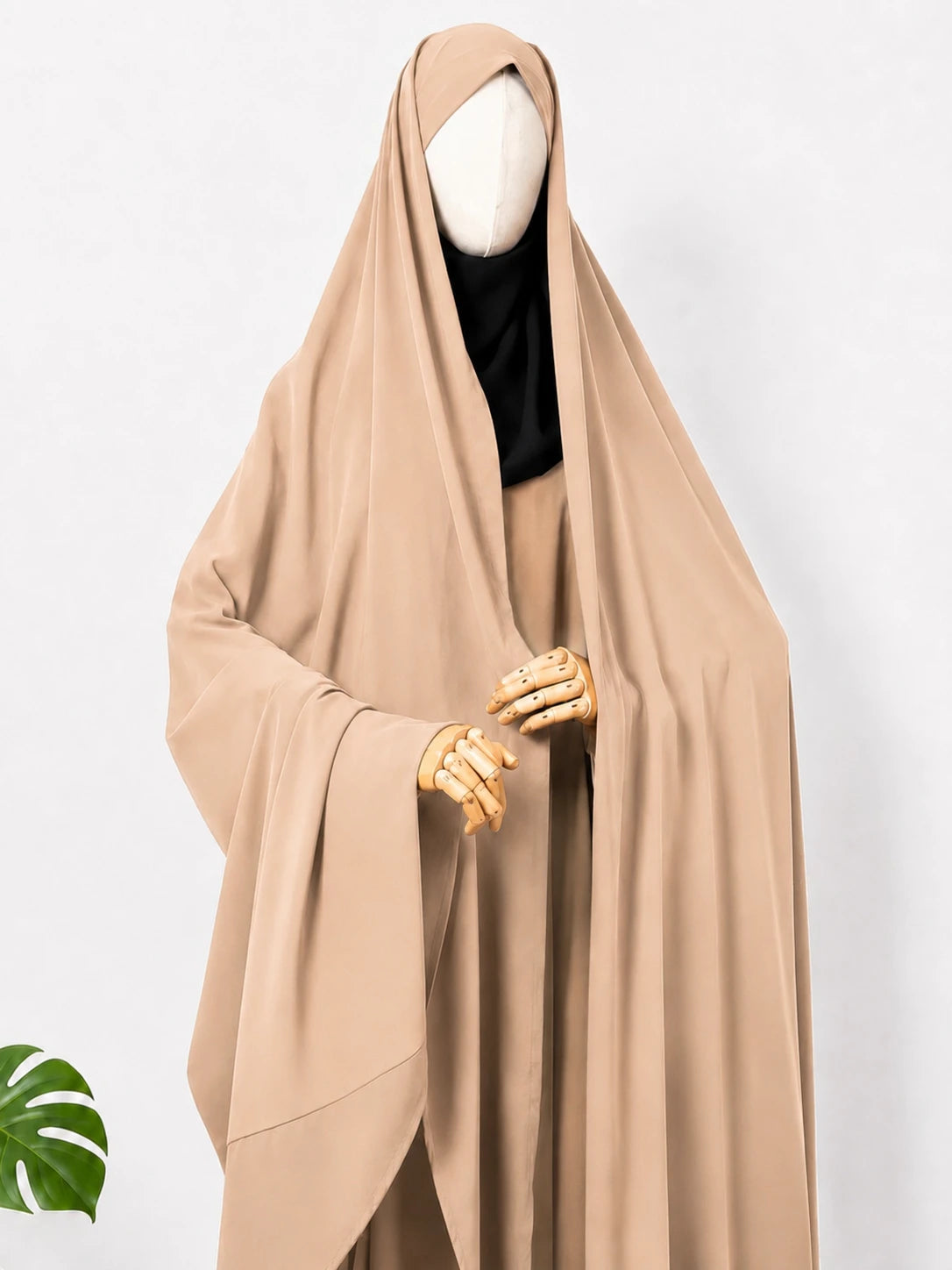 Beige Irani Chadar Without Sleeves