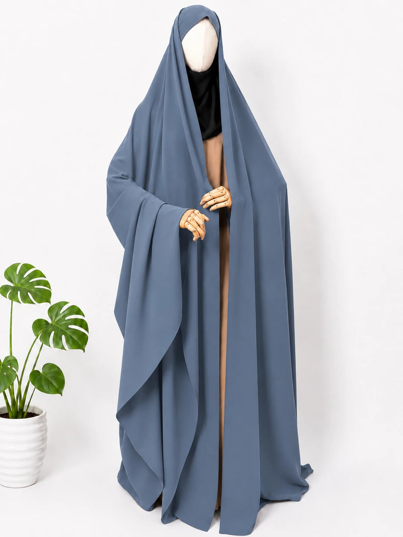 Grey Irani Chadar Without Sleeves