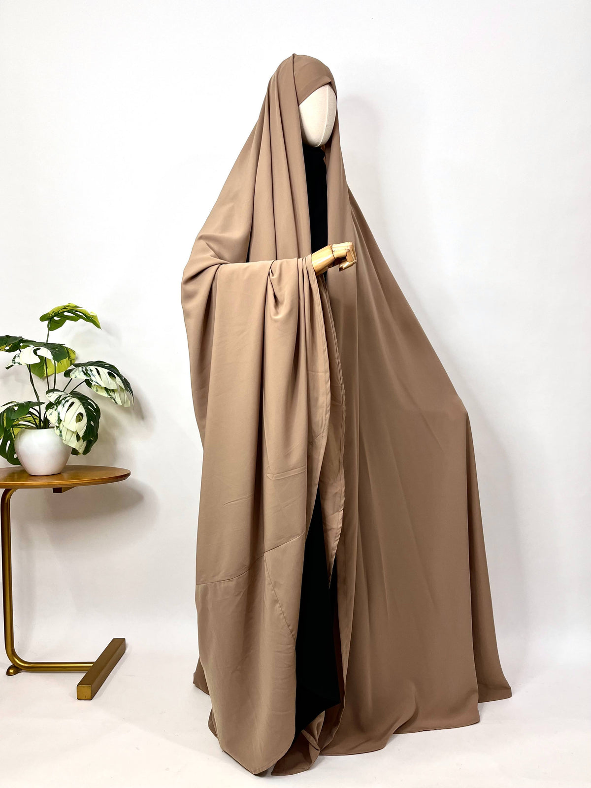 Beige Irani Chadar Without Sleeves