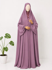 Dusty Mauve Irani Chadar With Sleeves