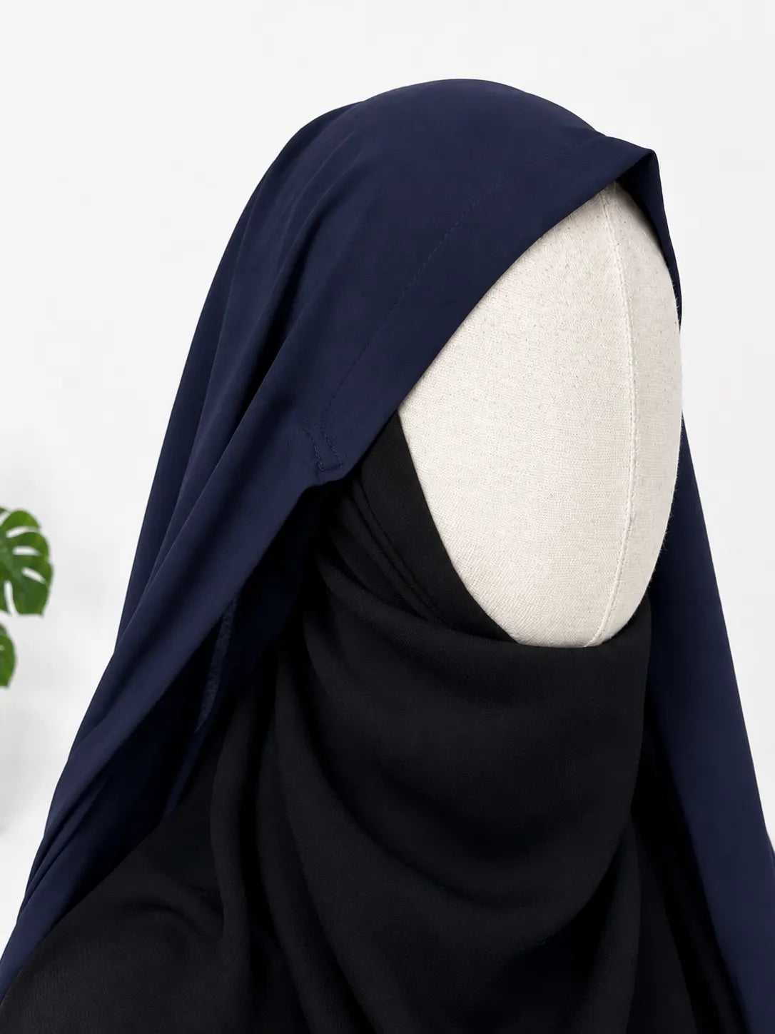Navy Blue Irani Chadar Without Sleeves