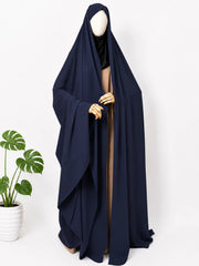 Navy Blue Irani Chadar Without Sleeves
