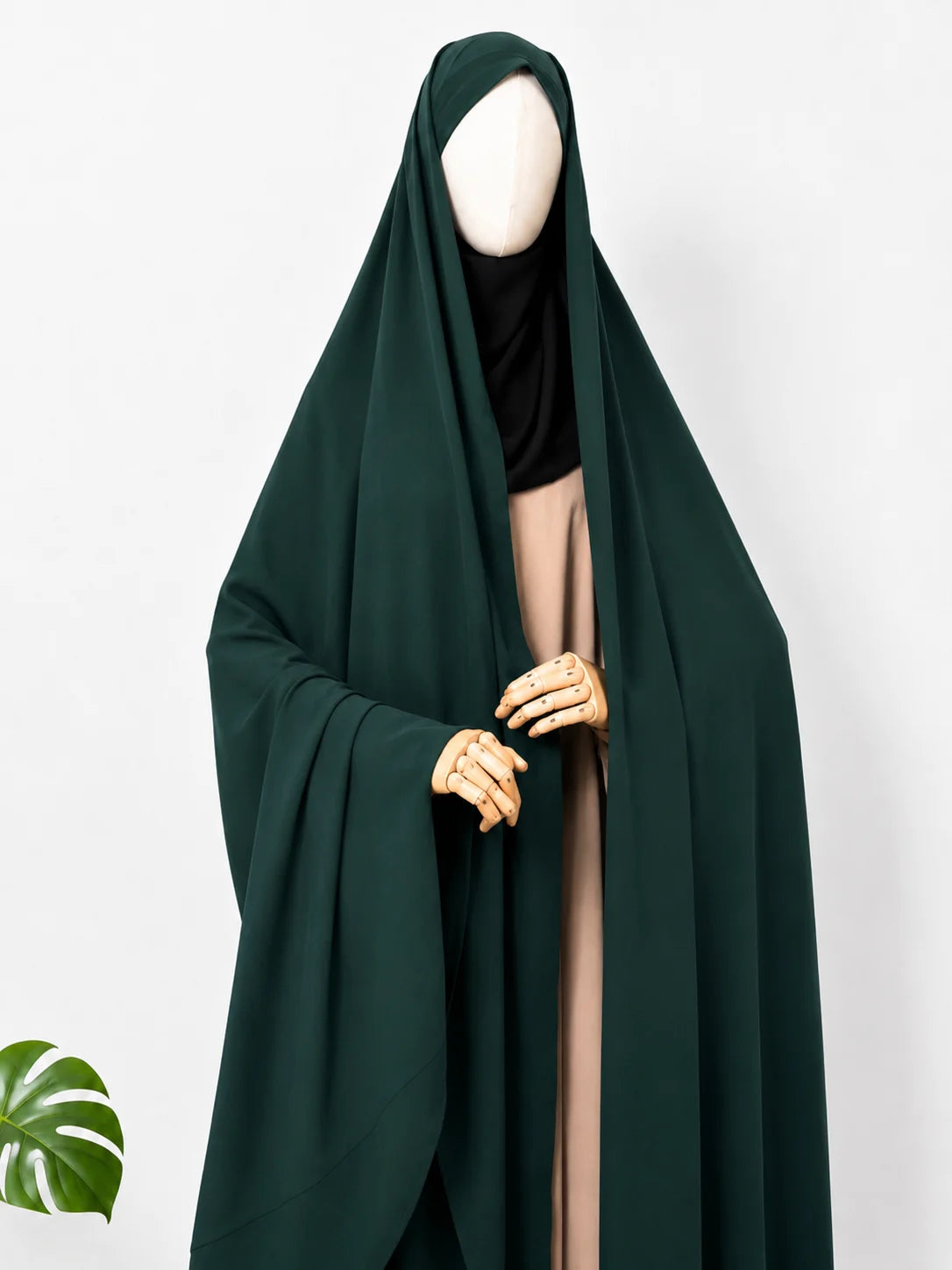 Hunter Green Irani Chadar Without Sleeves