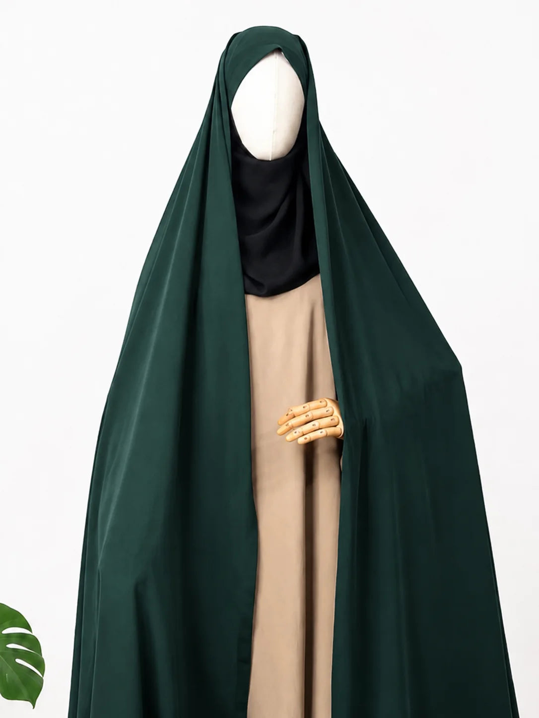Hunter Green Irani Chadar Without Sleeves