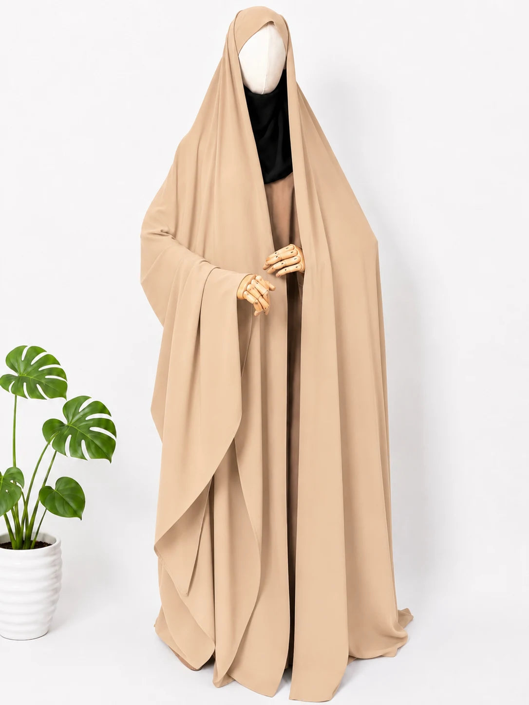 Beige Irani Chadar Without Sleeves