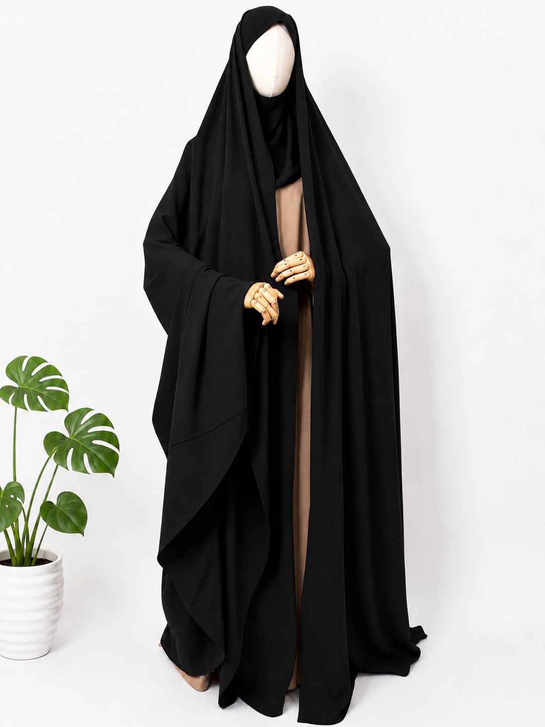 Black Irani Chadar Without Sleeves