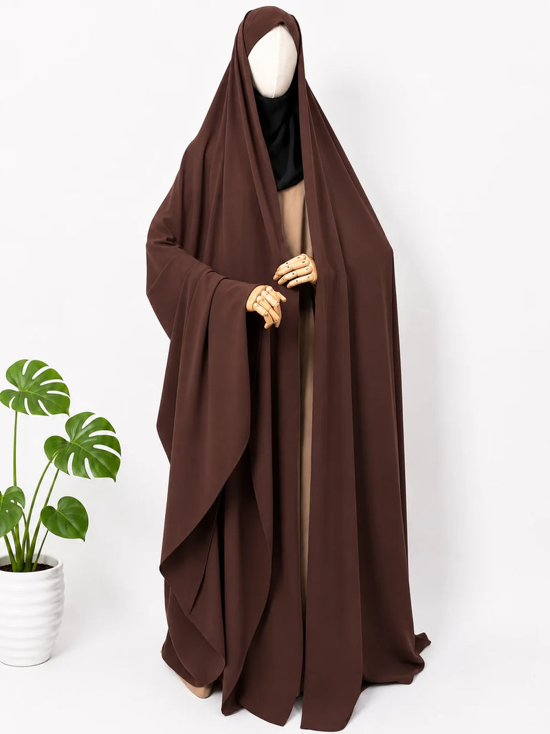 Brown Irani Chadar Without Sleeves