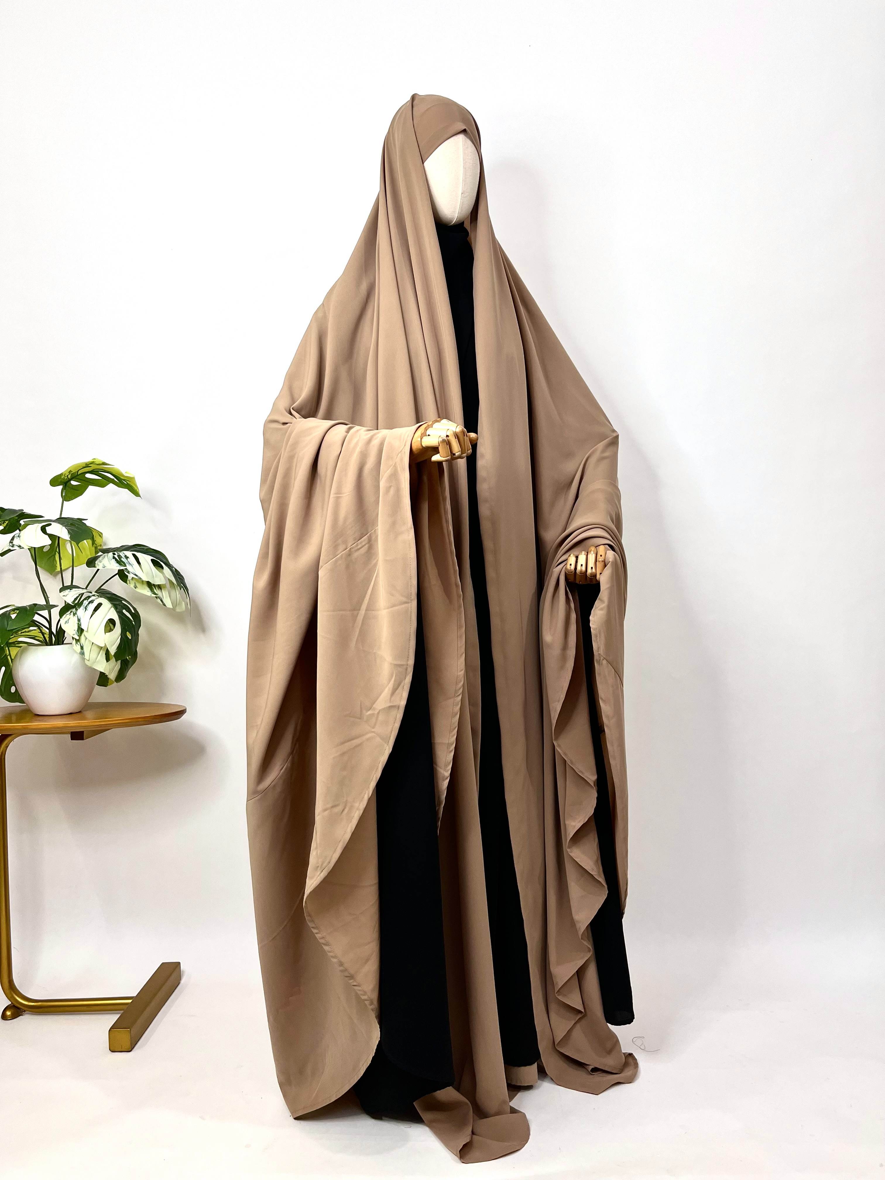 Beige Irani Chadar Without Sleeves