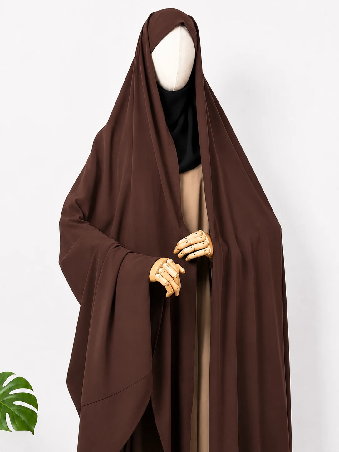 Brown Irani Chadar Without Sleeves