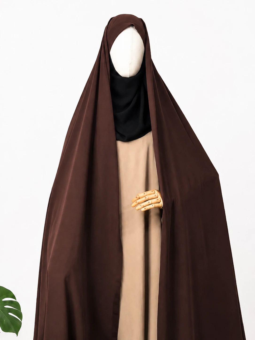 Brown Irani Chadar Without Sleeves