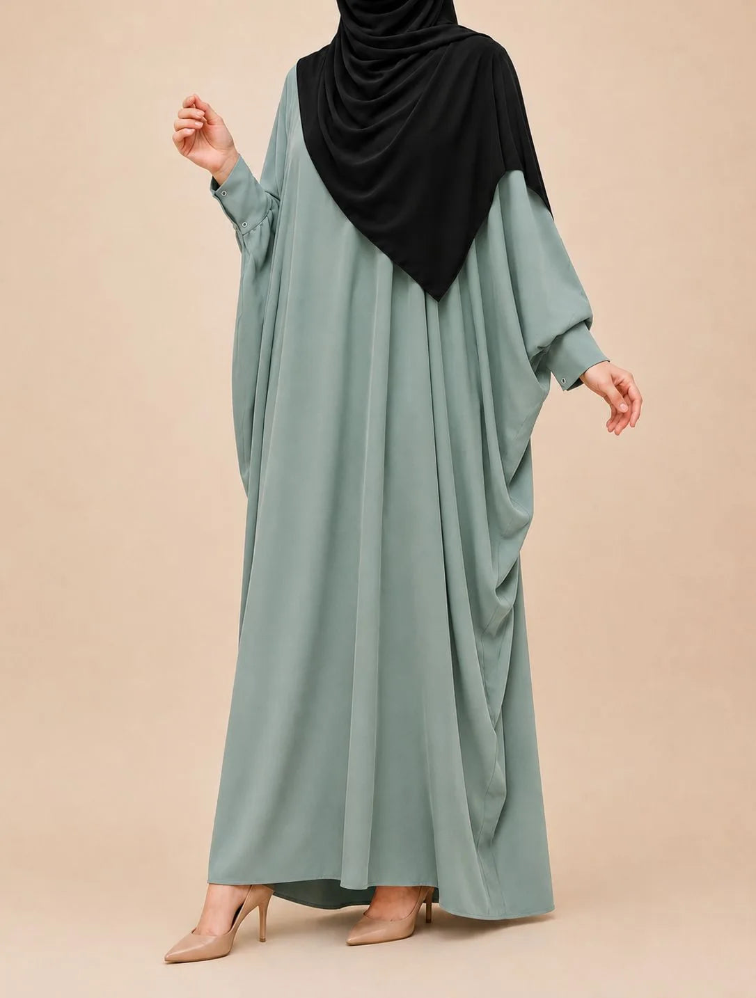 Sapphire Kaftan Abaya With Cuff Sleeves