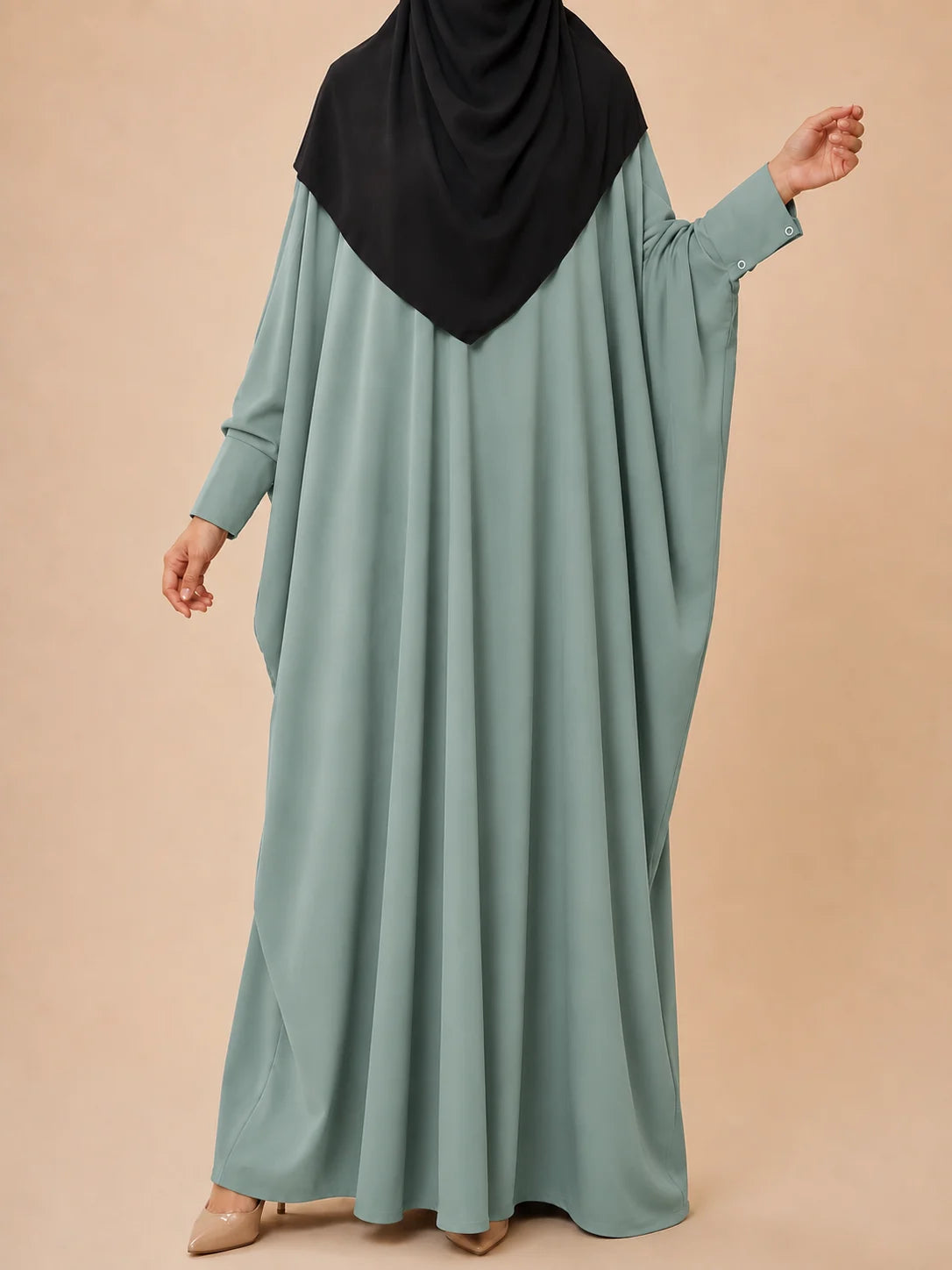 Sapphire Kaftan Abaya With Cuff Sleeves