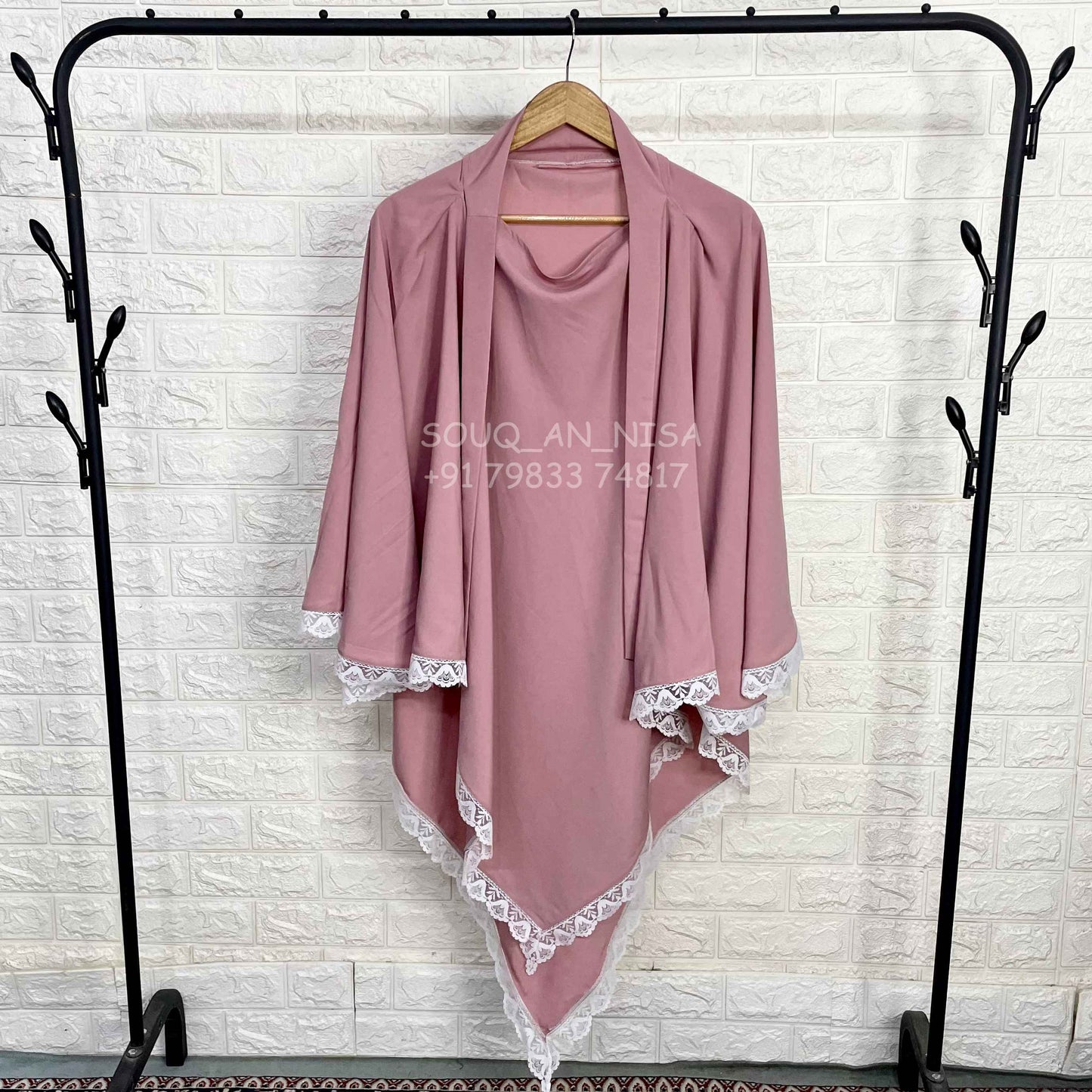 Diamond Khimar With Lace