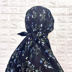 Black Pure Cotton Prayer Jilbab