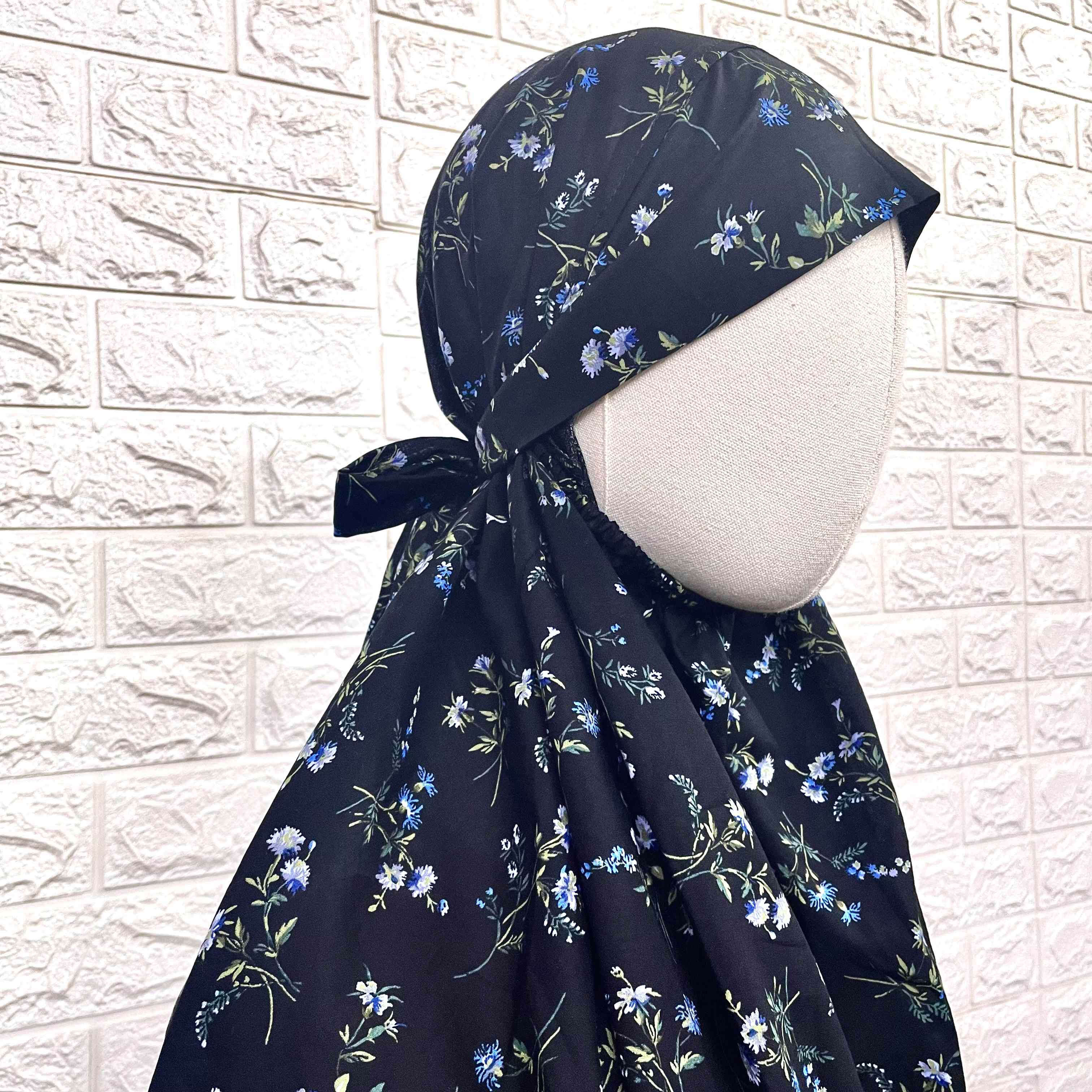 Black Pure Cotton Prayer Jilbab