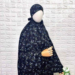 Black Pure Cotton Prayer Jilbab