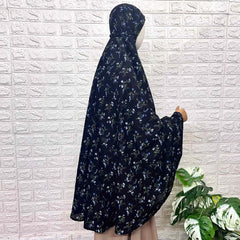 Black Pure Cotton Salah Khimar
