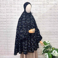Black Pure Cotton Salah Khimar