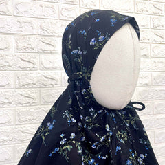 Black Pure Cotton Salah Khimar
