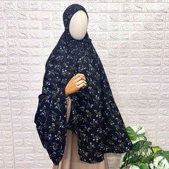 Black Pure Cotton Salah Khimar