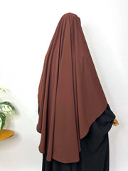 Brown Round Khimar