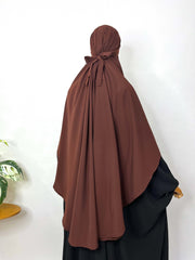 Brown Round Khimar