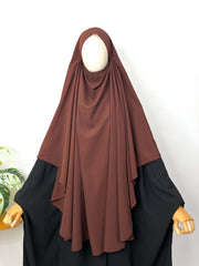 Brown Round Khimar
