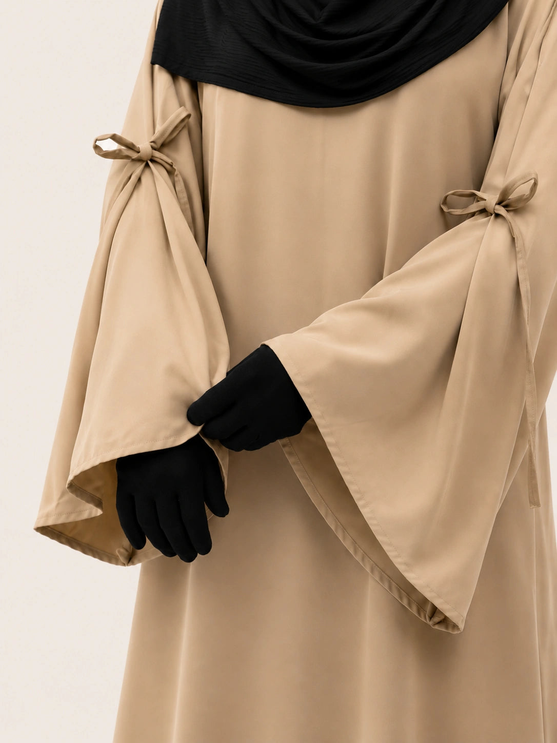 Beige Laiba Basic Abaya