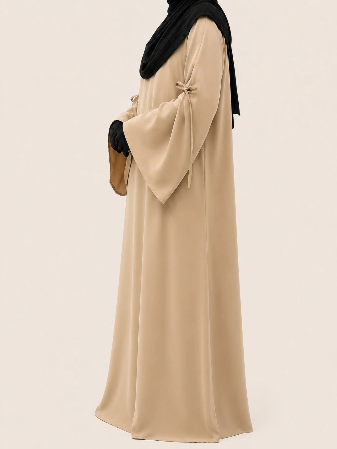 Beige Laiba Basic Abaya