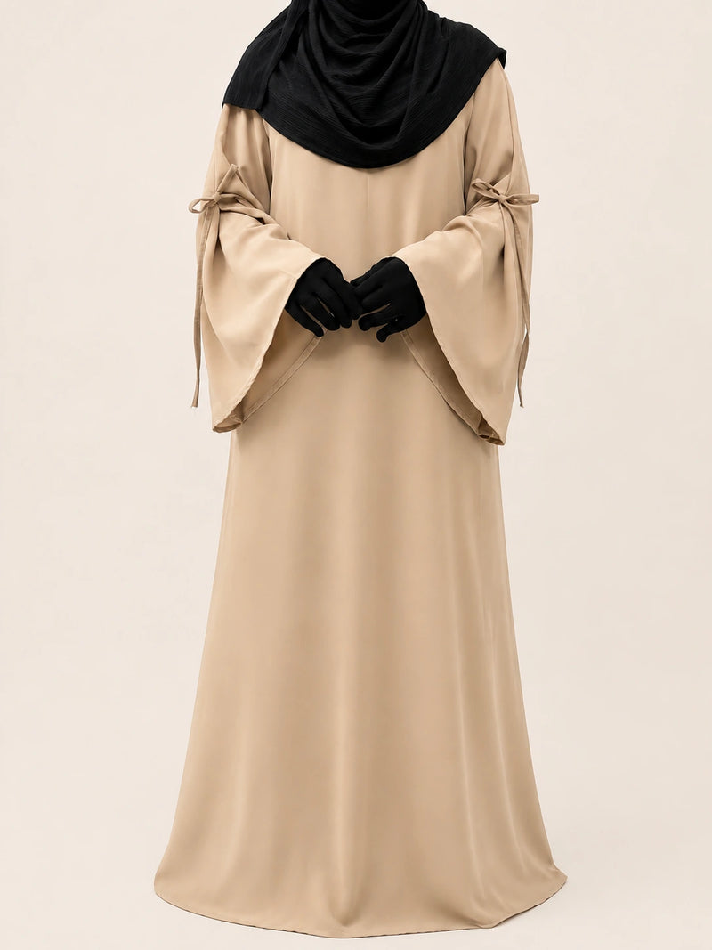Beige Laiba Basic Abaya