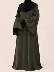 Olive Laiba Basic Abaya