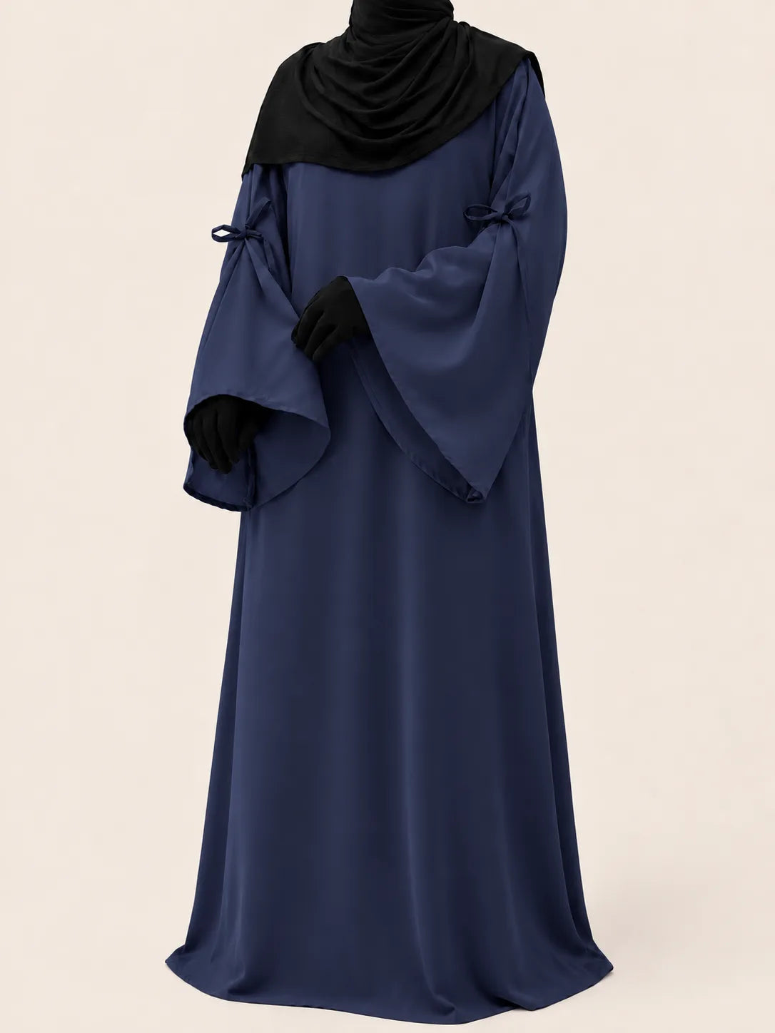 Navy Blue Laiba Basic Abaya