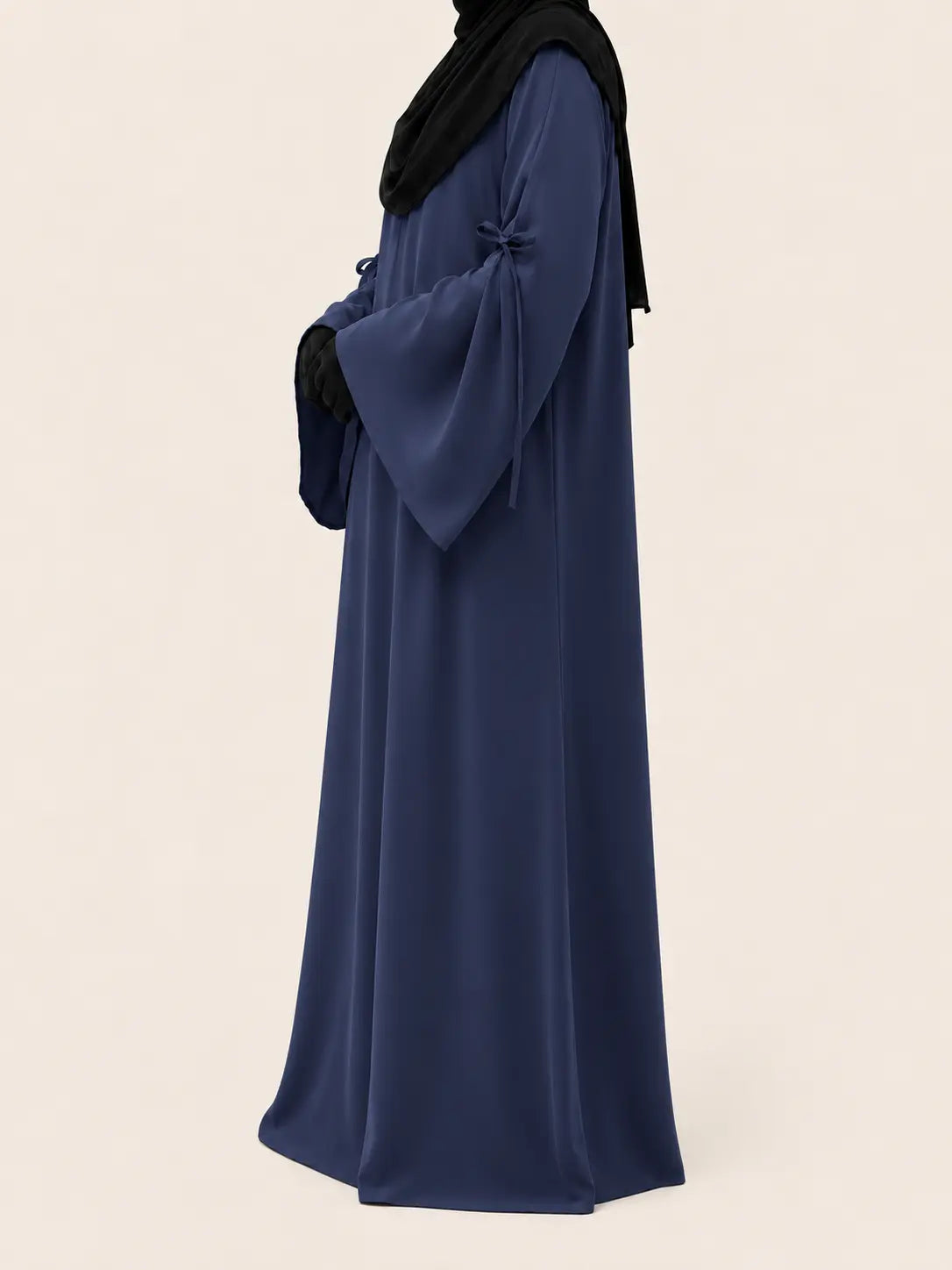 Navy Blue Laiba Basic Abaya