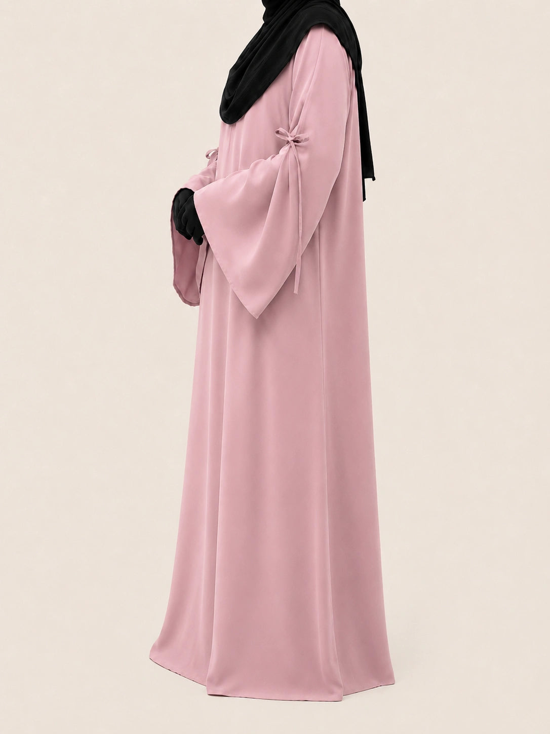 Pastel Pink Laiba Basic Abaya