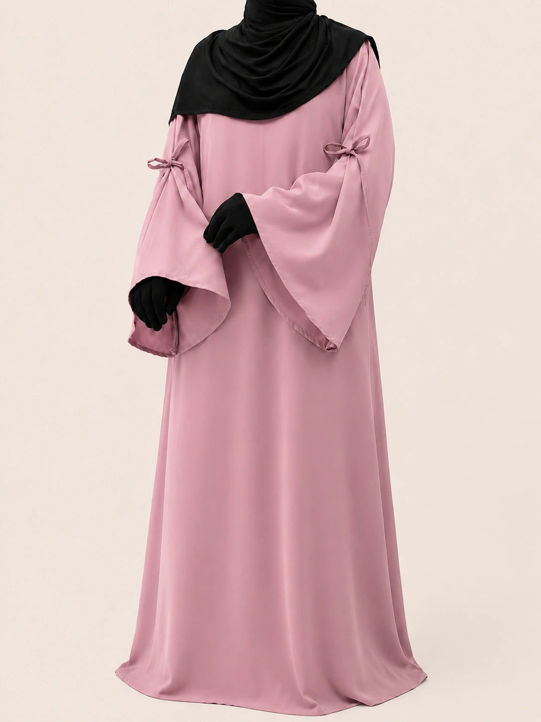 Pastel Pink Laiba Basic Abaya