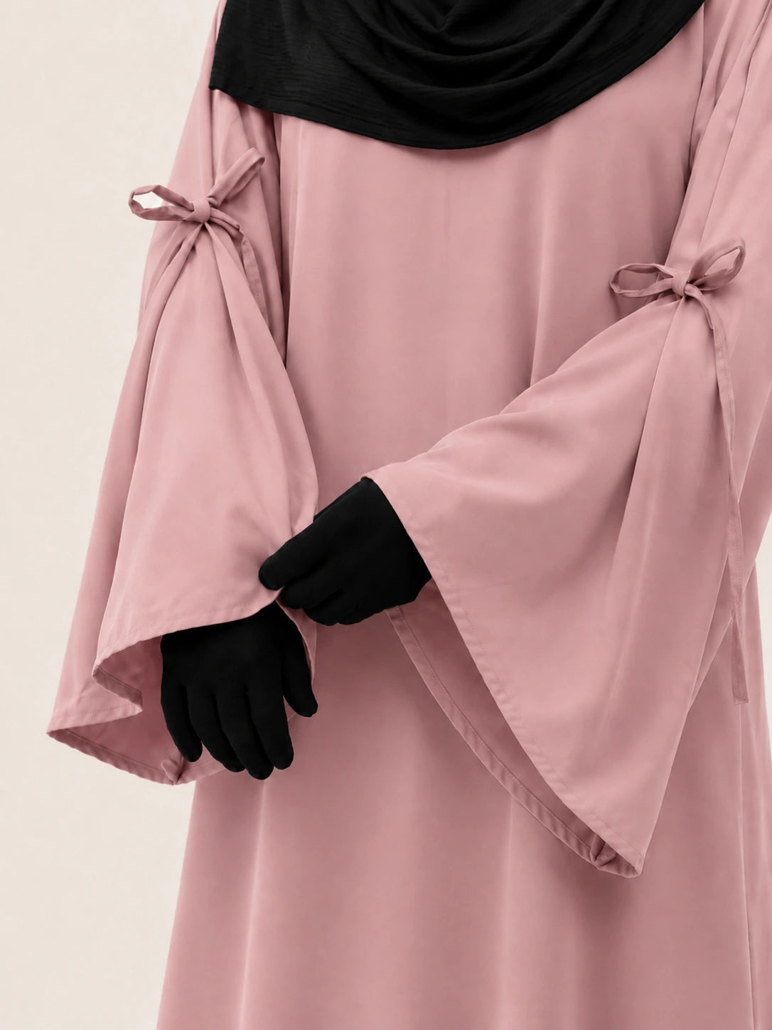 Pastel Pink Laiba Basic Abaya