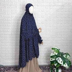 Blue Long Salah Khimar