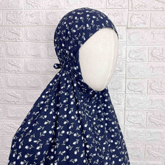 Blue Long Salah Khimar