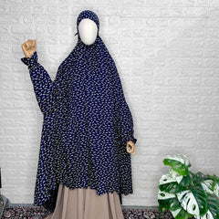 Blue Long Salah Khimar