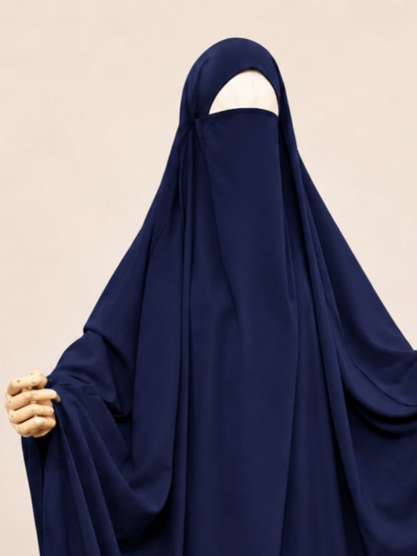 Navy Blue Madina Jilbab
