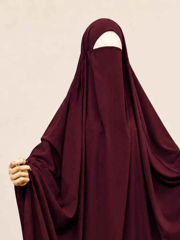 Maroon Madina Jilbab